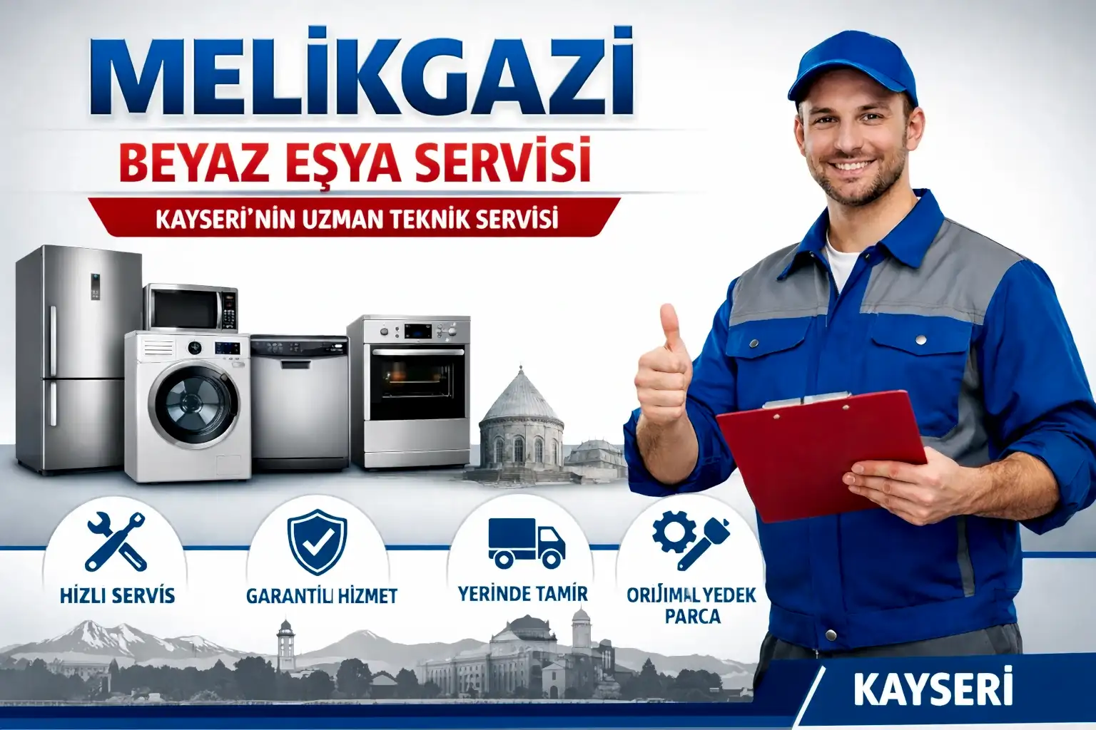 Melikgazi Beyaz Eşya Servisi
