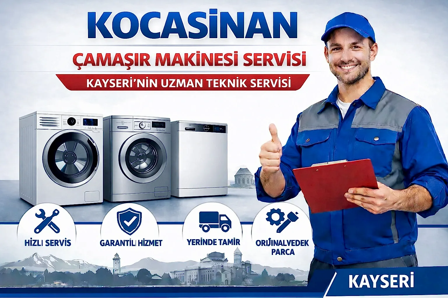 Kocasinan Çamaşır Makinesi Servisi