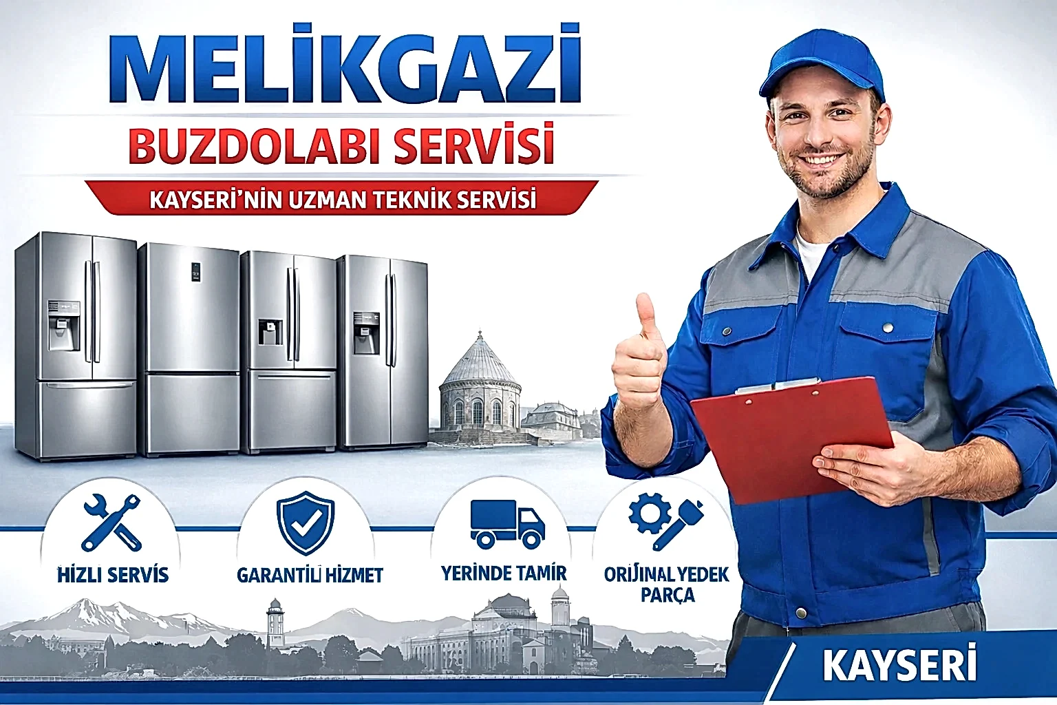 Melikgazi Buzdolabı Servisi