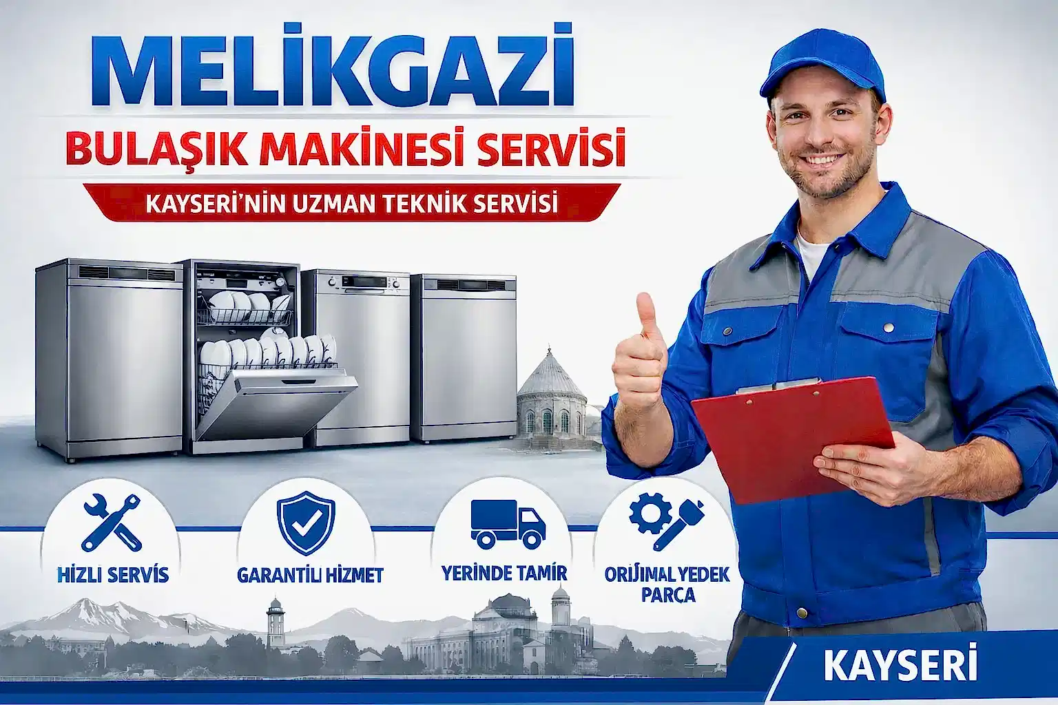 Melikgazi Bulaşık Makinesi Servisi