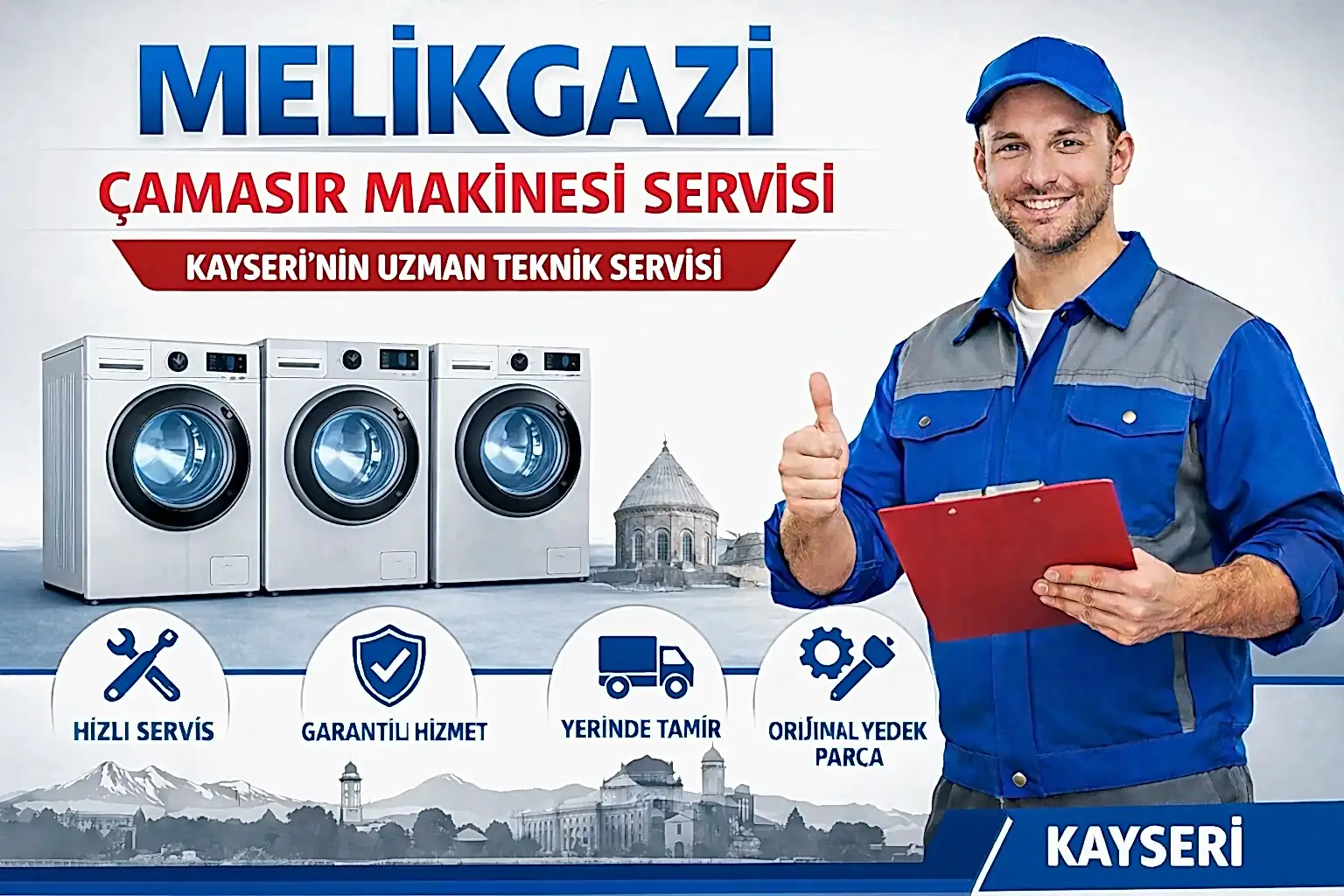 Melikgazi Çamaşır Makinesi Servisi